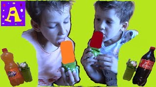 ICE CREAM COLA vs ICE CREAM FANTA Делаем Мороженое ICE CREAM CHALLENGE