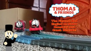 Thomas & Friends | The Fastest Red Engine on Sodor Crash Scene Remake! (TOMY, Trackmaster, Plarail)