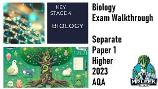 Biology Separate Paper 1 Higher 2023 AQA Walkthrough