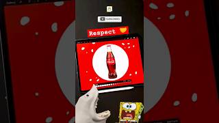 Shark puppet Respect !! Best Coca-Cola Animation  #logoanimation #procreate #cocacola #stefankuntz