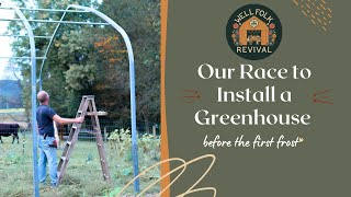 The Race is on -Deadline is First Frost for this Greenhouse and Garden FALL 2021 HOMESTEAD VLOG