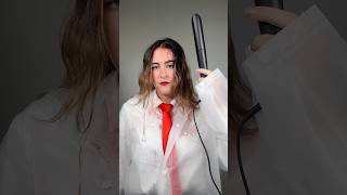 Did you know I’m utterly insane 👔 #americanpsycho #ghdhair #halloweeninspo