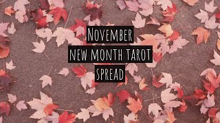 New month tarot spread for November 2024 🍂