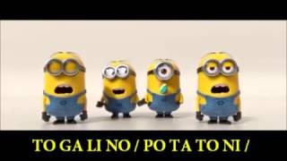 BANANA SONG w  Lyrics by Minion   YouTube