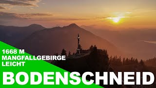 Feierabendtour in den Sonnenuntergang am Gipfel der Bodenschneid (1.668 m)