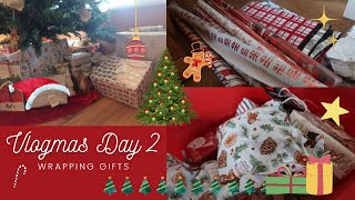 Wrapping Christmas Presents  ~Vlogmas Day 2