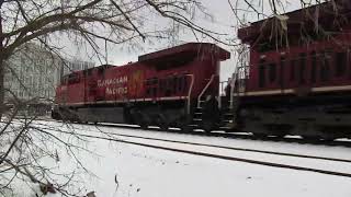 Canadian Pacific AC4400CW #9727 Autorack Train