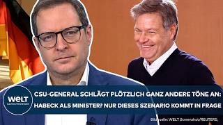 MARTIN HUBER: Habecks Chancen als Minister unter der CDU? Generalsekretär mit Knallhart-Ansage