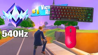 SteelSeries Apex Pro Mini ASMR 😴 Solo Gameplay 🏆 Satisfying Keyboard Fortnite 240 FPS 4K