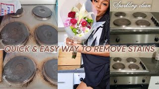 QUICK AND EASY WAY TO CLEAN A SILVER STOVE