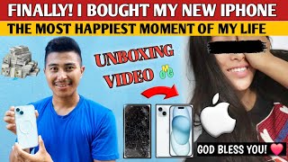 Unboxing iPhone 15 plus || message to little sister 😢