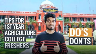 10 Essential Tips for Freshers to Rock AGRICULTURE College Life काॅलेज जा रहे हो तो इसे जरूर देखे 🤯