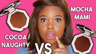 I Tried The New Fenty Beauty Bronzers - COCOA NAUGHTY VS MOCHA MAMI