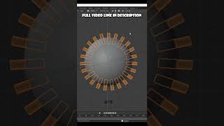 Radial array in blender-mds design #shorts ⚽