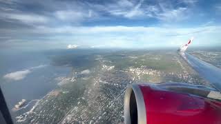 Flight from MIA to BOG. Clip 1.