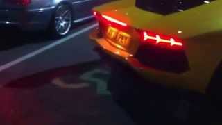 Lord Aleem Lamborghini Aventador Brutal Fire Spitting Revs!