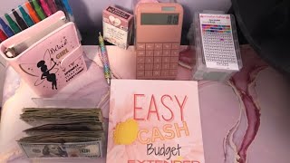 Budget and cash stuff with Me Saving challenge $1,010 April Final Paycheck #100envelopechallenge📝