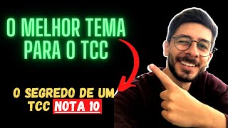 TCC Qual Melhor Tema: Exemplo de Tema de TCC fácil