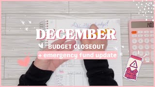 December 2022 Budget Closeout | Budget with Me | Budgeting for Beginners | Dame Ramsey Inspired