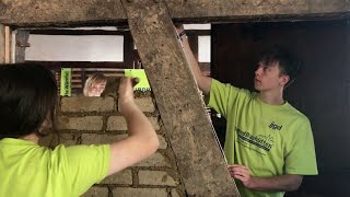 Jugendbauhütte Quedlinburg in Bad Münstereifel im Einsatz