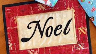 Noel Appliqué Project from @opengatequilts6867