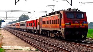 Powerful Double Electric Trains at full speed | Musical Track Sounds | INDIAN RAILWAYS