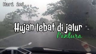 Hujan lebat di jalur Pantura||Genangan air di jalan||25/10/22-kholit naufal