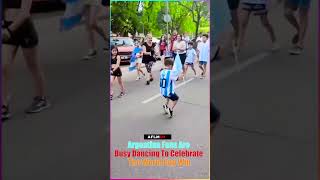 Argentina Fans Are Busy Dancing To Celebrate The World Cup2022  #shorts #messi #argentina