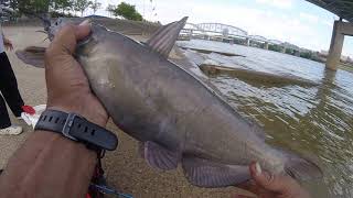 5-27-19 OHIO RIVER BANK FISHING 4lbs Channel