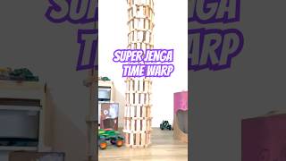 Giant Jenga Tower Crash Chaos Time Warp #legotruck #legomonsterjam #jengablocks #jenga