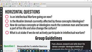 Discussion on "What is Intellectual Warfare"