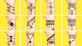 Most beautiful henna bracelet mehndi tattoo| Latest bracelet mehndi design| New love heart mehndi|