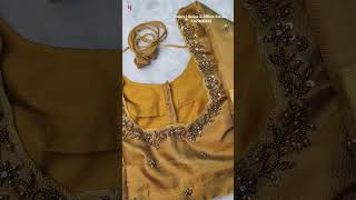 Unique aari work blouse design | Orders | Online & Offline Classes 7305100823 #trending #aariwork