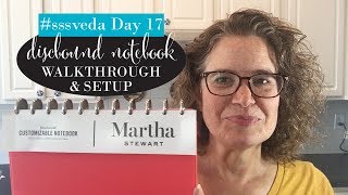 sssveda Day 17, Vlogust, Martha Stewart Discbound Notebook for Staples, planner haul and setup