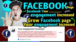 Your engagement increased facebook // facebook Your engagement increased