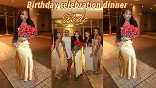 VLOG: GRWM + BIRTHDAY DINNER CELEBRATION REDO WITH FRIENDS | Shalaya Dae