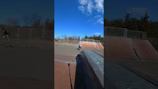 Clean double kick flip | skateboarding