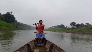 Morning flute music by Kyo U Pru with his Mother..❤️