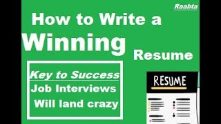 How to write the Best Resume I Follow the Tips for a Winning Resume to land Job Interviews in 2021