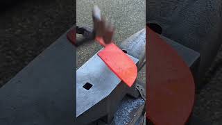 Forging a Serbian Cleaver from 80CrV2 Steel #knifemaking  #bladesmith #diy #forging #metalworking