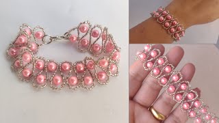 Pulseira miçangas e pérolas @canaldajann6834 @Micangasbyjanaina @acs27567 @Sandraveracruz