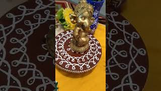 Wooden mini peeta pooja decor #art #festival #decor #mandir #mandala#diy