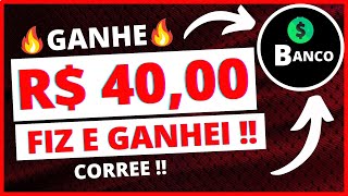 🔥CORRE!! GANHE R$ 40,00 REAIS RÁPIDO COM ESSA PROMOÇÃO!! FIZ E GANHEI