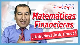 Guía de Interés Simple, Desarrollo del Ejercicio 8