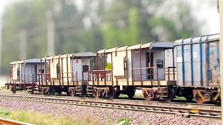 RARE Multiple Caboose attached with Train | Mixed Train Wagons | Indian Railways