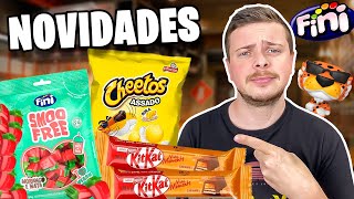 PROVANDO LANÇAMENTOS DE MERCADO - NOVO KIT KAT CARAMELO / CHEETOS BOLA VOLTOU / NOVO FINI SMOO FREE