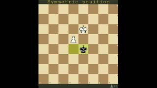 Trebuchet position king pawn vs King pawn #symmetricposition#chess#kingsacrifice#shorts#opposition