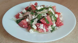 Быстро и вкусно. Салат с помидорами