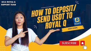 HOW TO DEPOSIT/ SEND USDT TO ROYALQ @Galaxycryptoacademy