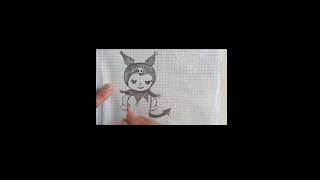 let's draw kuromi simply #diy #drawing #kuromi #cartoon  #kuromiandmymelody #hellokitty #creative